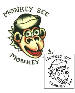 Monkey Tattoo Tattoo Styles tattoo | SSF-00192