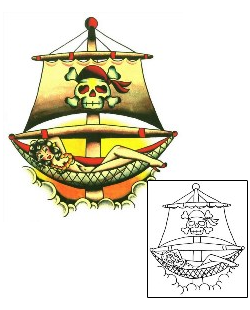 Pirate Tattoo Tattoo Styles tattoo | SSF-00237