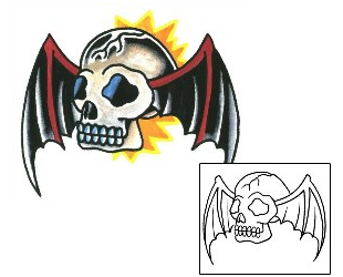 Bat Tattoo Tattoo Styles tattoo | SSF-00273