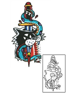 Dagger Tattoo Tattoo Styles tattoo | SSF-00276