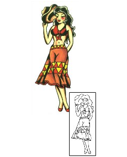 Pin Up Tattoo Tattoo Styles tattoo | SSF-00300