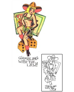 Gambling Tattoo Tattoo Styles tattoo | SSF-00346