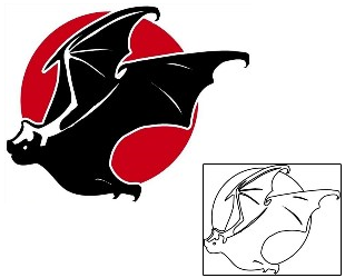 Bat Tattoo Animal tattoo | STF-00014