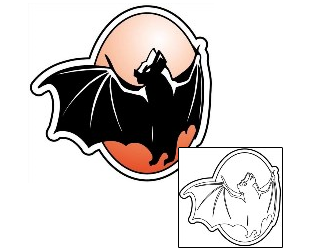 Bat Tattoo Animal tattoo | STF-00015