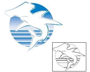Shark Tattoo Marine Life tattoo | STF-00039