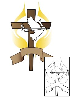 Dove Tattoo Religious & Spiritual tattoo | STF-00152