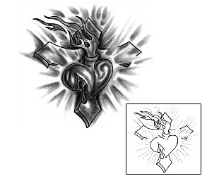 Cross Tattoo Religious & Spiritual tattoo | SVF-00011
