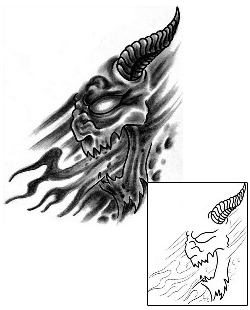 Devil - Demon Tattoo Horror tattoo | SVF-00018