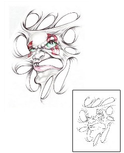 Clown Tattoo SWF-00010