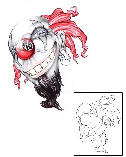 Clown Tattoo Horror tattoo | SWF-00024
