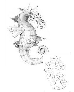 Seahorse Tattoo Mythology tattoo | SWF-00031