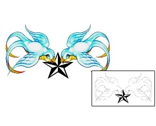 Swallow Tattoo Specific Body Parts tattoo | SWF-00053