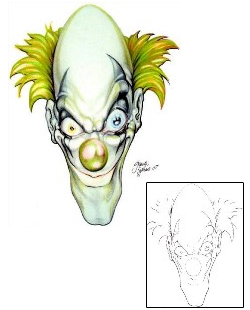 Clown Tattoo Horror tattoo | SWF-00069