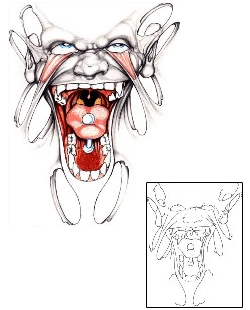 Monster Tattoo Horror tattoo | SWF-00077