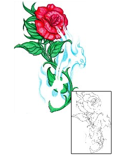 Rose Tattoo Plant Life tattoo | SWF-00089