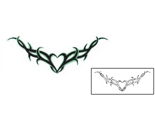 Heart Tattoo Specific Body Parts tattoo | SXF-00022