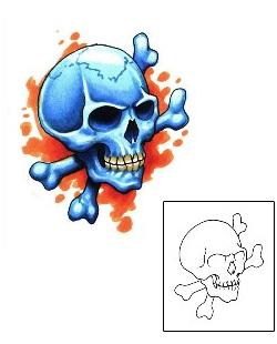 Crossbones Tattoo Horror tattoo | SXF-00057