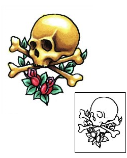Crossbones Tattoo Plant Life tattoo | SXF-00067