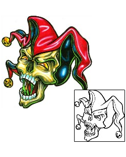Joker - Jester Tattoo Horror tattoo | SXF-00140