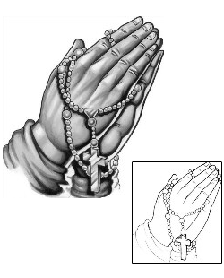Praying Hands Tattoo Religious & Spiritual tattoo | SXF-00179