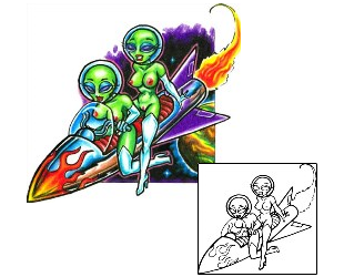 Alien Tattoo For Men tattoo | SXF-00194