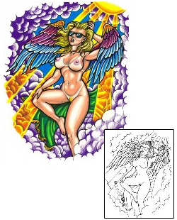 Angel Tattoo For Women tattoo | SXF-00196