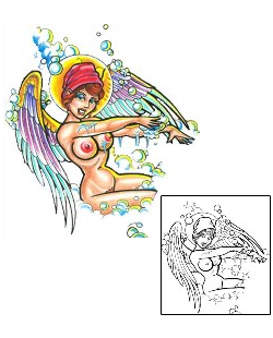 Angel Tattoo Religious & Spiritual tattoo | SXF-00197