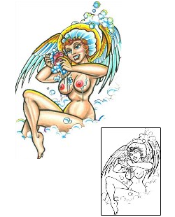 Angel Tattoo Religious & Spiritual tattoo | SXF-00200