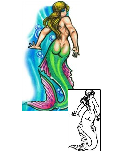 Mermaid Tattoo Mythology tattoo | SXF-00234