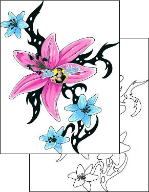 Flower Tattoo plant-life-flowers-tattoos-stephanie-conte-szf-00030