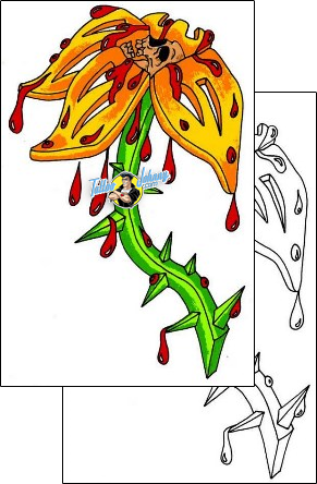Flower Tattoo plant-life-flowers-tattoos-stephanie-conte-szf-00091