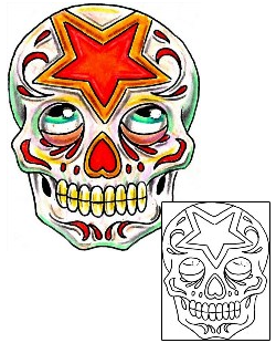 Day of the Dead Tattoo Ethnic tattoo | T9F-00134