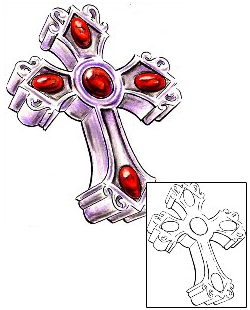 Cross Tattoo Religious & Spiritual tattoo | T9F-00151