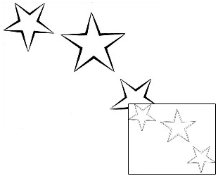 Star Tattoo Astronomy tattoo | T9F-00167