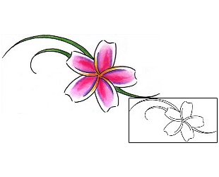 Plumeria Tattoo T9F-00237