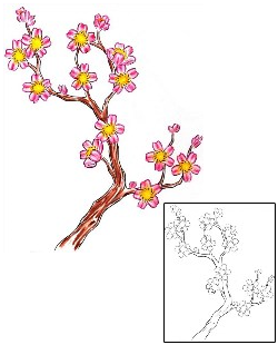 Cherry Blossom Tattoo Plant Life tattoo | T9F-00284