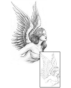 Angel Tattoo For Women tattoo | T9F-00333