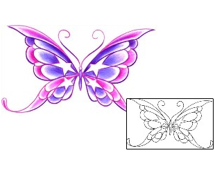 Butterfly Tattoo Insects tattoo | T9F-00379