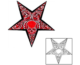 Star Tattoo Horror tattoo | T9F-00380