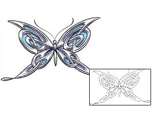 Butterfly Tattoo Insects tattoo | T9F-00383