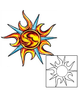 Sun Tattoo Astronomy tattoo | T9F-00387