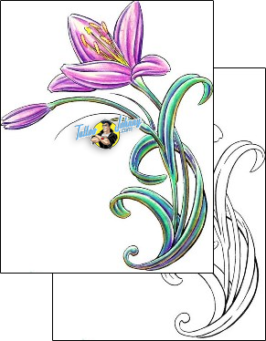 Lily Tattoo plant-life-lily-tattoos-thomas-jacobson-t9f-00430