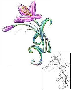 Lily Tattoo Plant Life tattoo | T9F-00430
