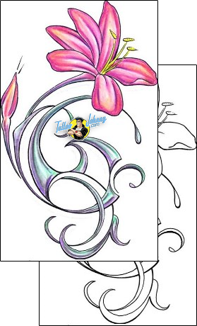 Lily Tattoo plant-life-lily-tattoos-thomas-jacobson-t9f-00437