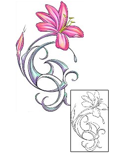 Lily Tattoo Plant Life tattoo | T9F-00437