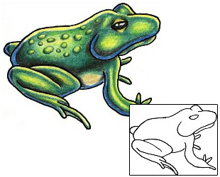 Frog Tattoo Reptiles & Amphibians tattoo | TAF-00008