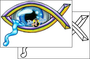 Eye Tattoo jesus-fish-tattoos-toby-ackerman-taf-00051