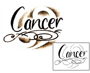 Cancer Tattoo Zodiac tattoo | TDF-00032
