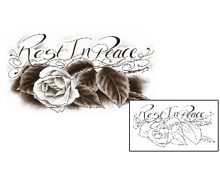 Rest In Peace Tattoo Plant Life tattoo | TDF-00060