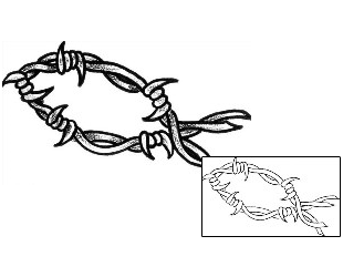 Barbed Wire Tattoo Religious & Spiritual tattoo | TEF-00039